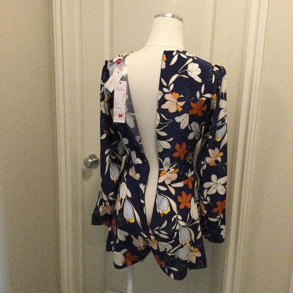 Parker Romper ‘Tita’ Navy Floral NWT - Picture 7 of 11